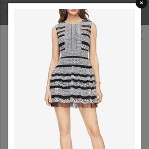 BCBG Embroidered mini dress